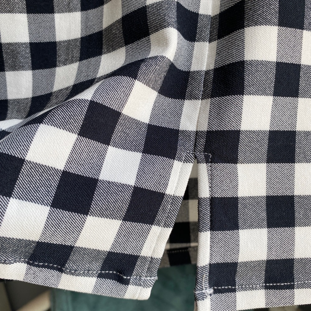 Forever 21 Black and White Checkered Midi Skirt - Picture 3 of 5